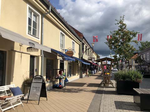 Die Storgatan in Borgholm auf Öland Die Storgatan in Borgholm